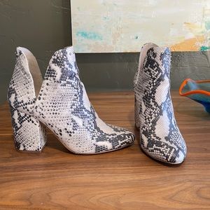 Steve Madden Snakeskin Rockstar Booties